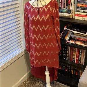 Everly open back hi low